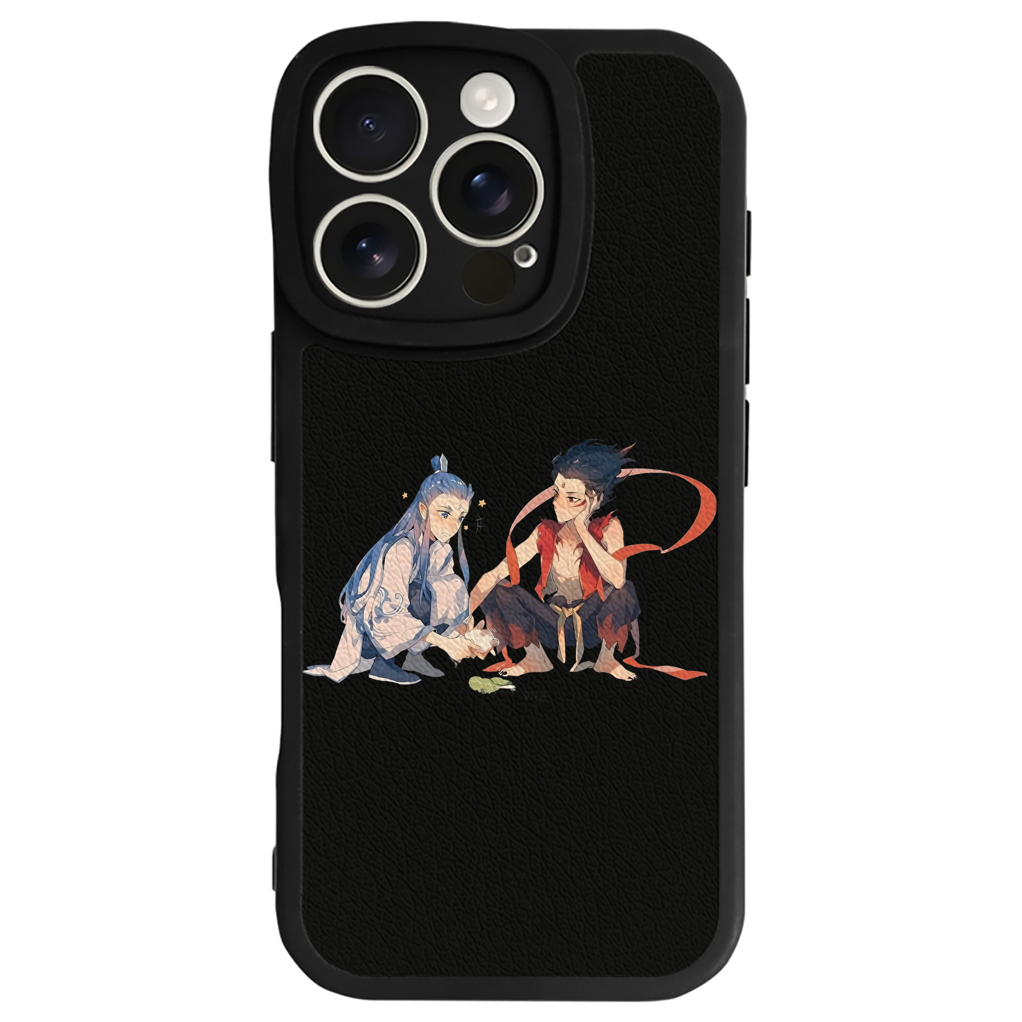 （画像用） Ne Zha 2 ナタ 魔童の大暴れ 【iPhone 16シリーズ対応】シリコンスマホケース（レザー調） 材質：シリコン